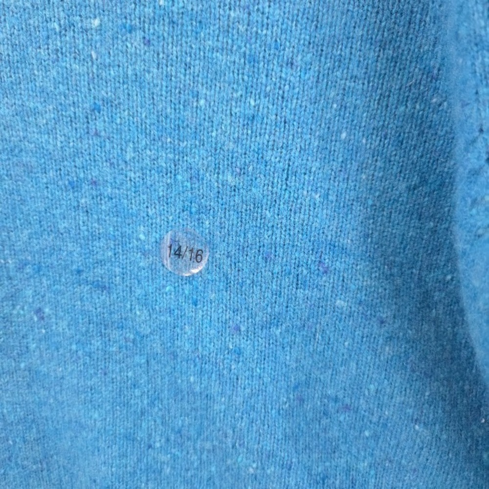 Venezia Jeans Co Blue Lambswool Blend V-Neck Pullover Sweater Women's XL (14/16) - Picture 4 of 11